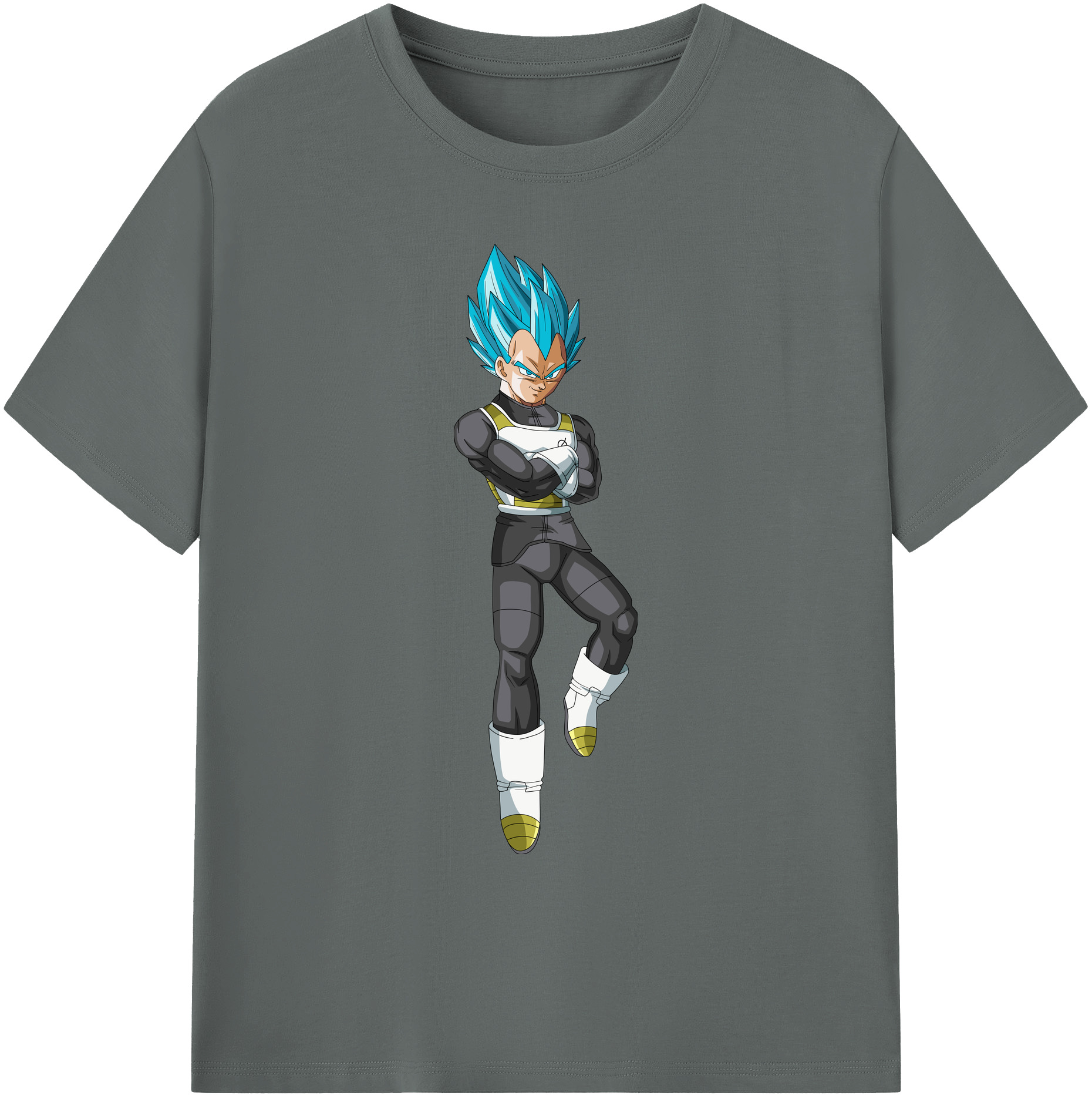 （画像用） ドラゴンボール ベジータ四世（Bejīta Yonsei）DRAGON BALL Vegeta IV 綿100％ メンズ半袖Tシャツ｜肌触りやわらか＆通気性